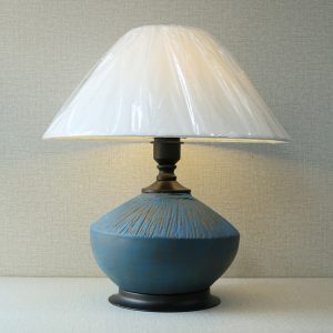 Rustic 10 Blue Table Lamps (Pair)