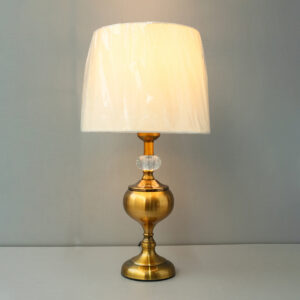 Metal Murli 100x95 Golden Brown Color Table Lamps(Pair)