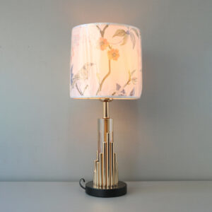 Metal Spikes and Crystal FG Bridie Table Lamps (Pair)