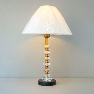 Multi Colored Crystals Table Lamps (Pair)