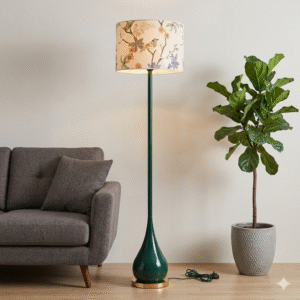 Metal Sofia Bottle Green Floor Lamp (Each)