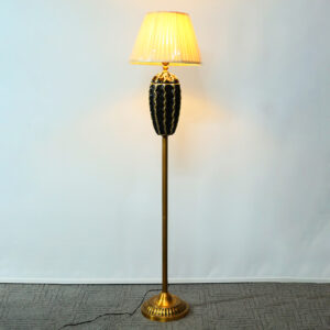 Ceramic 9914 Black Corner Floor Lamp (Each)