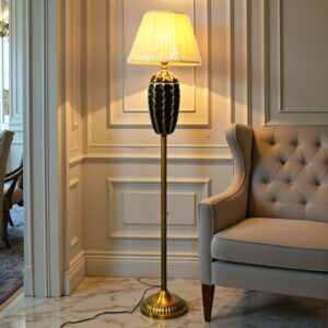 Ceramic 9914 Black Corner Floor Lamp (Each)