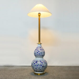 Vintage Porcelain Imported 01 Blue Potry Corner Floor Lamp (Each) Delivery Only For LHR,ISB & KHI. (Copy)