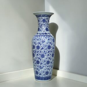 Porcelain Blue Potry Floor Vase 01 (Each) Delivery Only For LHR,ISB & KHI.