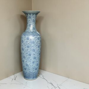 Porcelain Blue Potry Floor Vase 02 (Each) Delivery Only For LHR,ISB & KHI.