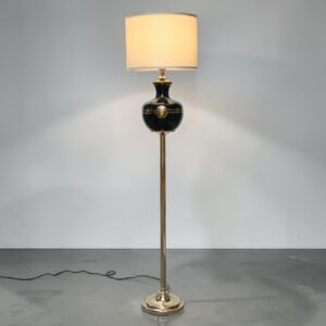 Glass Black 2425 Corner Floor Lamp (Each)
