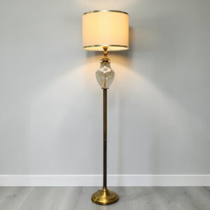 Italian Glass Style Corner Floor Lamp (Each)