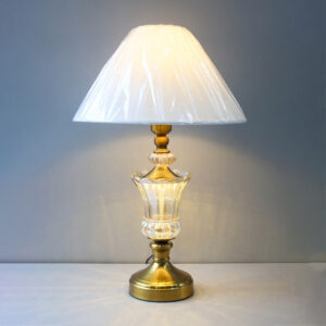 Glass Model 130 New Double Light Table Lamps (Pair)